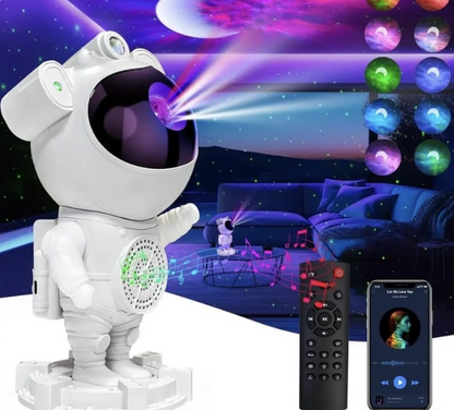 Proyector LED Astronauta 2 en 1 Parlante Bluetooth con Control