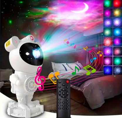 Proyector LED Astronauta 2 en 1 Parlante Bluetooth con Control